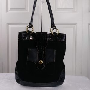 Hobo International Suede & Leather Tote